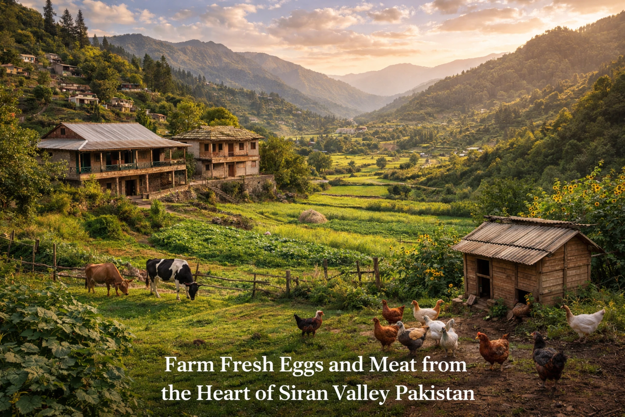 Siran Valley Organic Farm landscape in Mansehra KPK